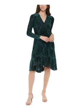 Tommy Hilfiger | Dresses | Tommy Hilfiger Womens Velvet Burnout Fit Flare  Dress | Poshmark